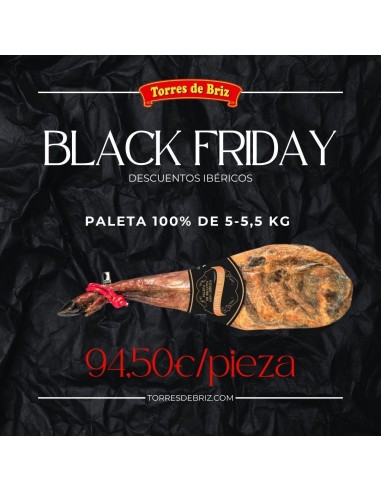 Black Friday Paleta de Bellota 100% Ibérica 5-5.5 kg